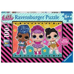 Ravensburger Puzzle LOL Glitter 100 Pezzi XXL