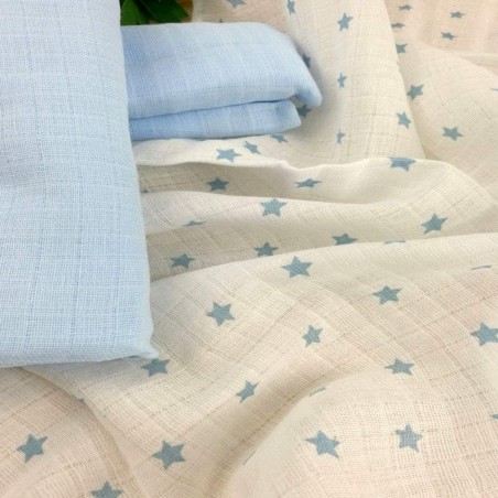 Set 3 Pezzi Quadrato Garza Colorato in Busta