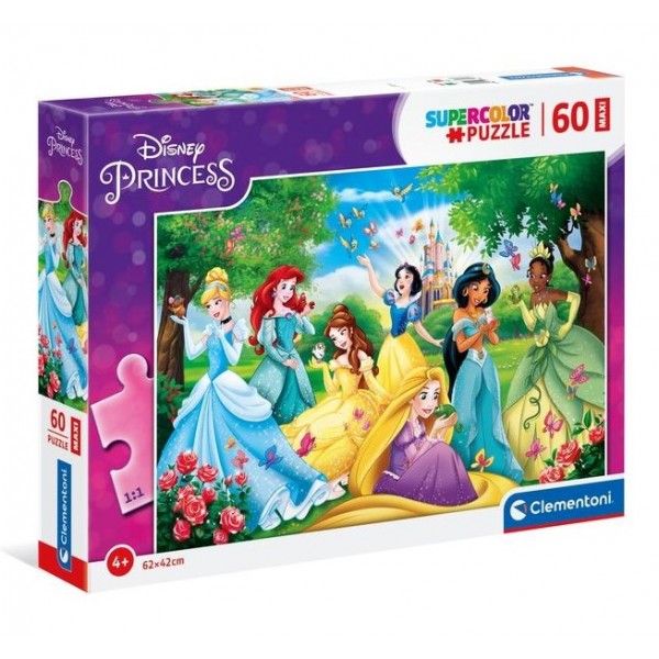 Clementoni Puzzle Principesse Disney 60 Pezzi Maxi