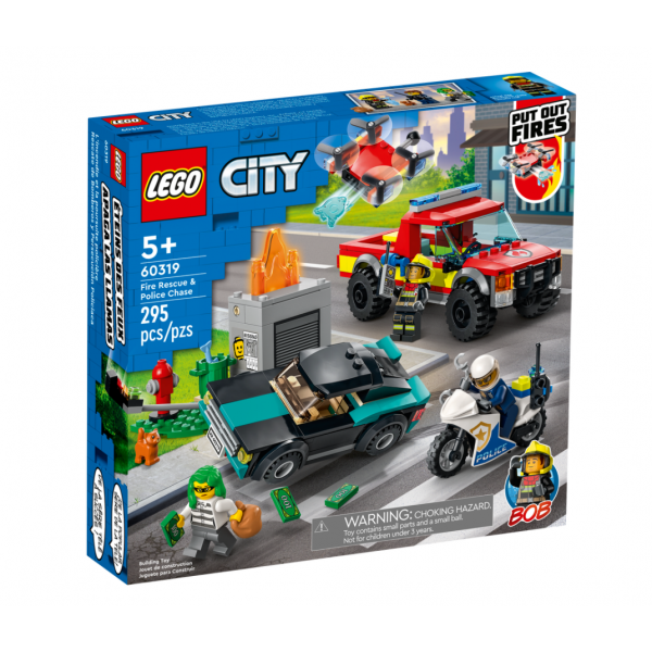 Lego City Soccorso Antincendio Inseguimento della Polizia 60319