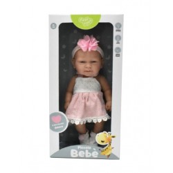 Bambola Piccolo Bebè in Scatola con Vestito Rosa